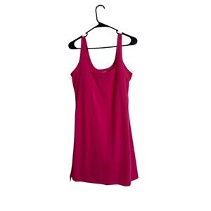Old Navy Active Powersoft Athletic Dress Womens L Hot Pink Built-In Bra shorts